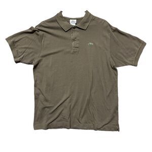 Lacoste Shirt Mens Medium Short Sleeve Gray Rugby Golf Polo Casual Alligator 6